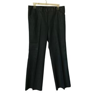 Versailles Pants Womens Dark Wash Denim Wide Straight Leg Zip Front Excellent 10